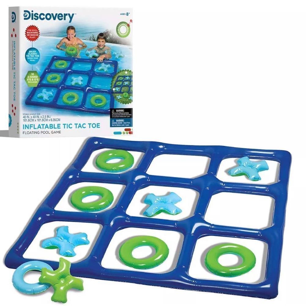 DISCOVERY #MINDBLOWN INFLATABLE TIC TAC TOE GAME SET-NWB